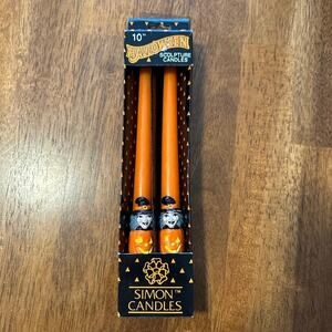 NEW Vintage 10” Halloween Taper Candles Witch